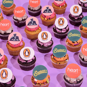 Halloween Corporate Cupcakes with Logos